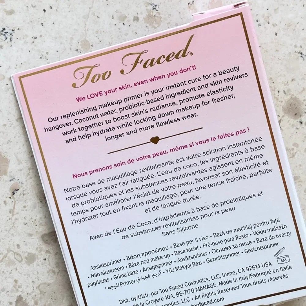 ✳️ Mix-N-Match 5/$25 ✳️ Too Faced Hangover Rx Replenishing Face Primer